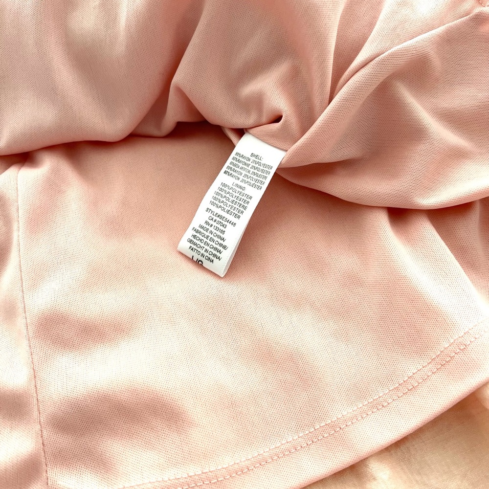 Altar’d State Blush Pink Puff Sleeve Babydoll Mini Dress Cottagecore Large - Picture 8 of 10